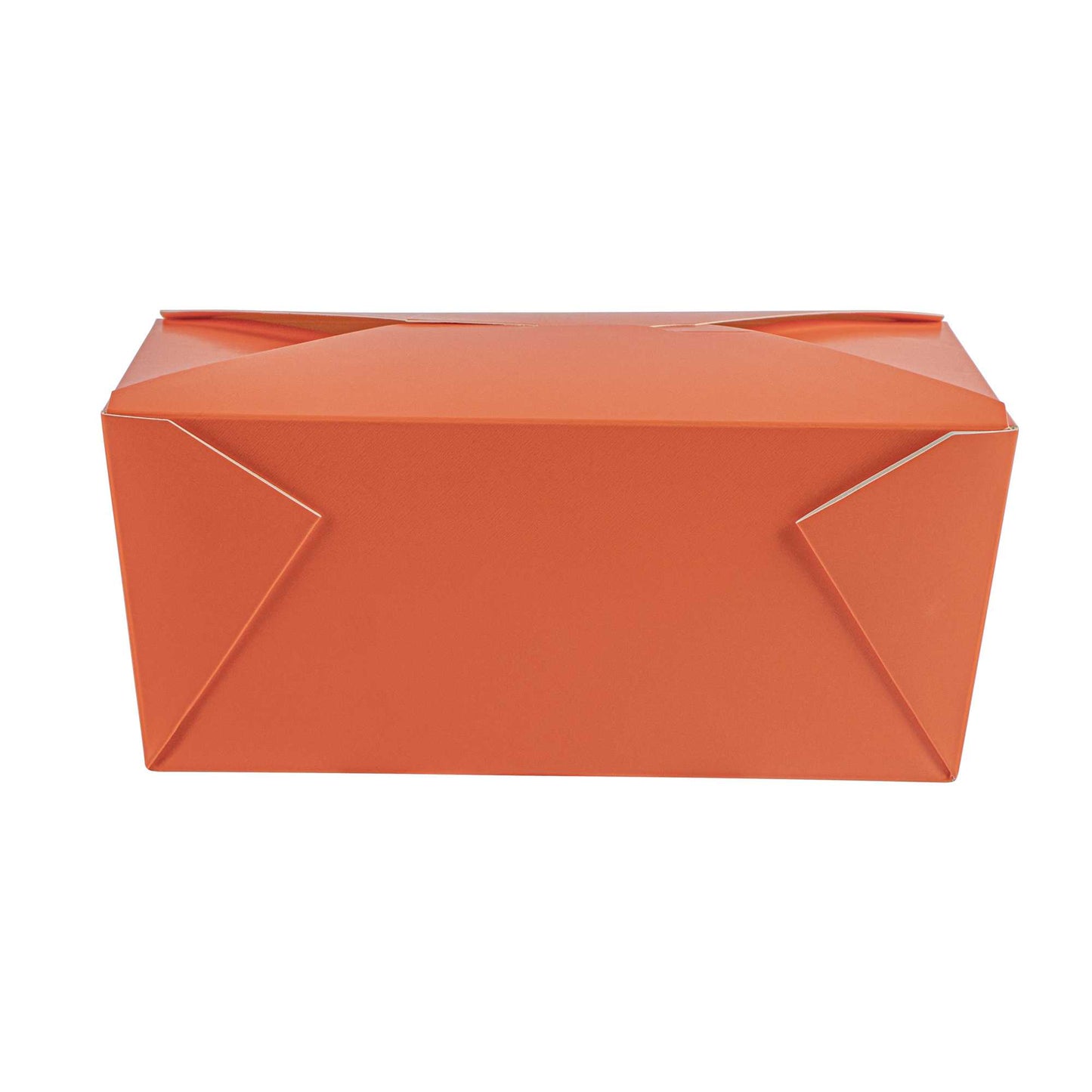 Bio Tek 98 oz Rectangle Tangerine Orange Paper #4 Bio Box Take Out Container - 8 1/2" x 6 1/4" x 3 1/2" - 200 count box