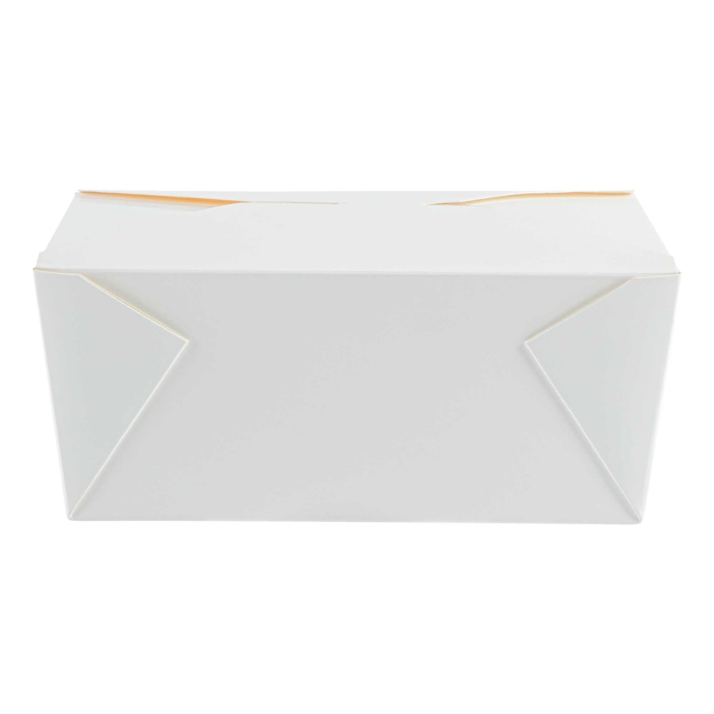 Bio Tek 98 oz Rectangle White Paper #4 Bio Box Take Out Container - 8 1/2" x 6 1/4" x 3 1/2" - 50 count box