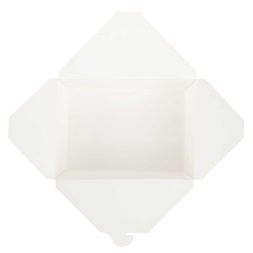 Bio Tek 98 oz Rectangle White Paper #4 Bio Box Take Out Container - 8 1/2" x 6 1/4" x 3 1/2" - 200 count box