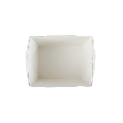 Cafe Vision 17 oz Rectangle Kraft Paper Small Click Lock Container - 4 1/4" x 3 1/4" x 2 3/4" - 50 count box