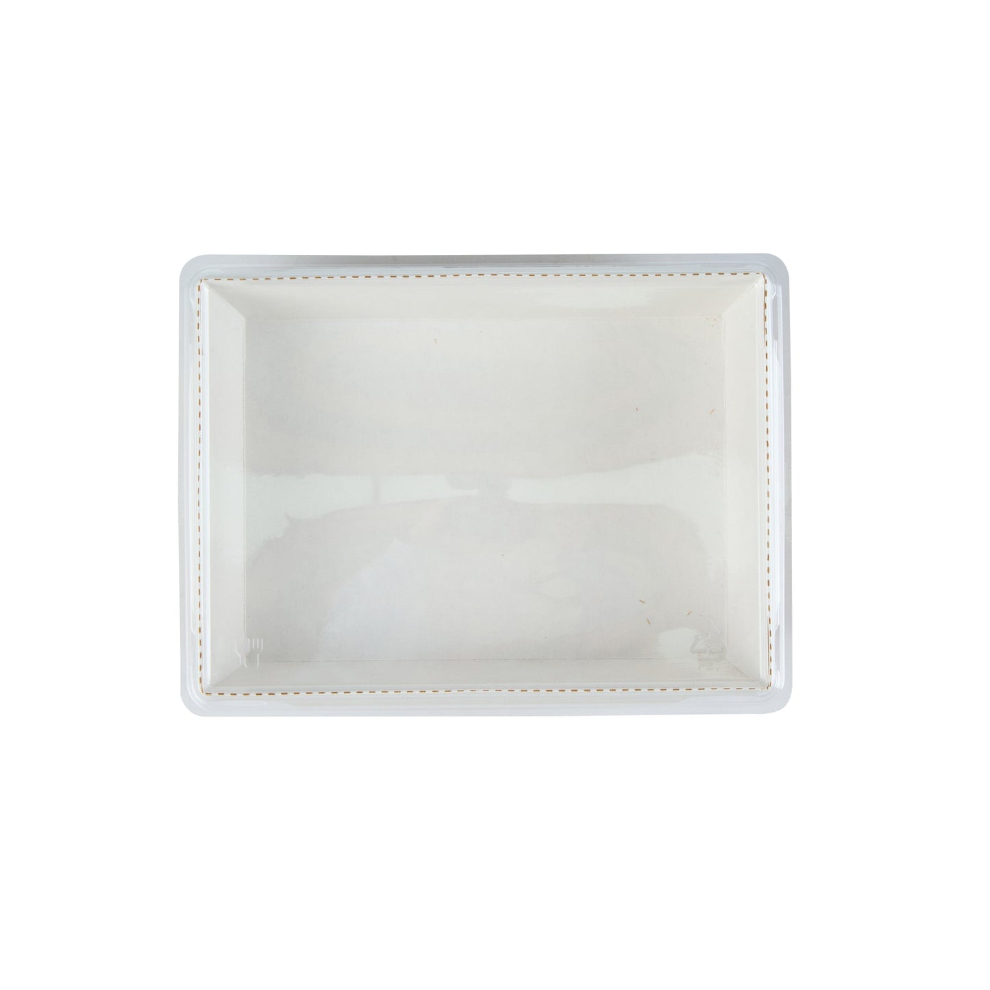 Cafe Vision 34 oz Rectangle Kraft Paper Medium Click Lock Container - 7 1/2" x 5 1/2" x 1 3/4" - 50 count box