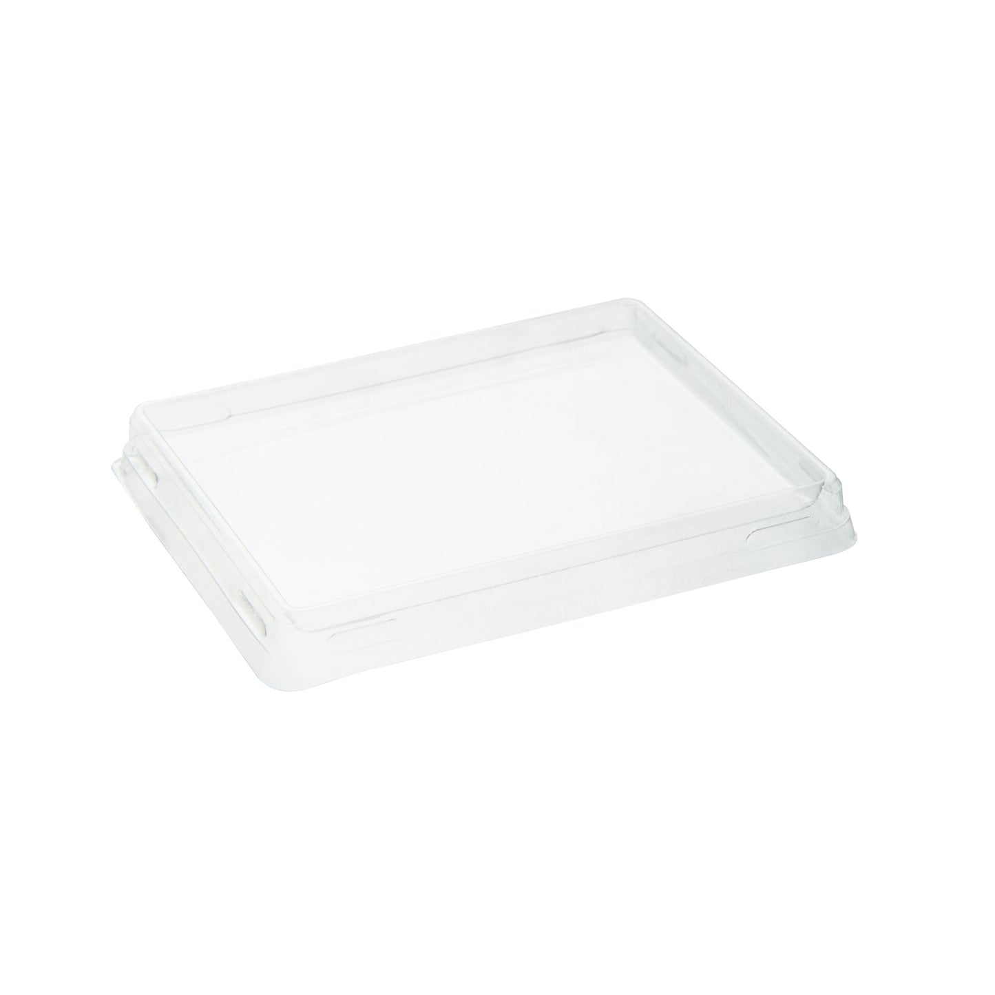 Cafe Vision Rectangle Clear Plastic Lid - Fits Small Click Lock Container - 50 count box