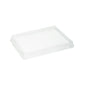 Cafe Vision Rectangle Clear Plastic Lid - Fits Small Click Lock Container - 50 count box