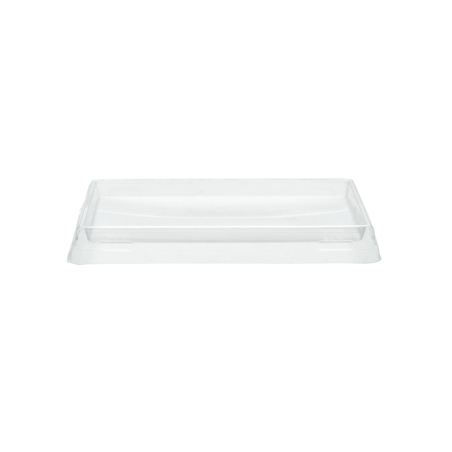 Cafe Vision Rectangle Clear Plastic Lid - Fits Small Click Lock Container - 50 count box
