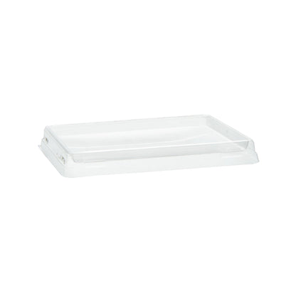 Cafe Vision Rectangle Clear Plastic Lid - Fits Small Click Lock Container - 200 count box