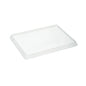 Cafe Vision Rectangle Clear Plastic Lid - Fits Medium Click Lock Container - 50 count box