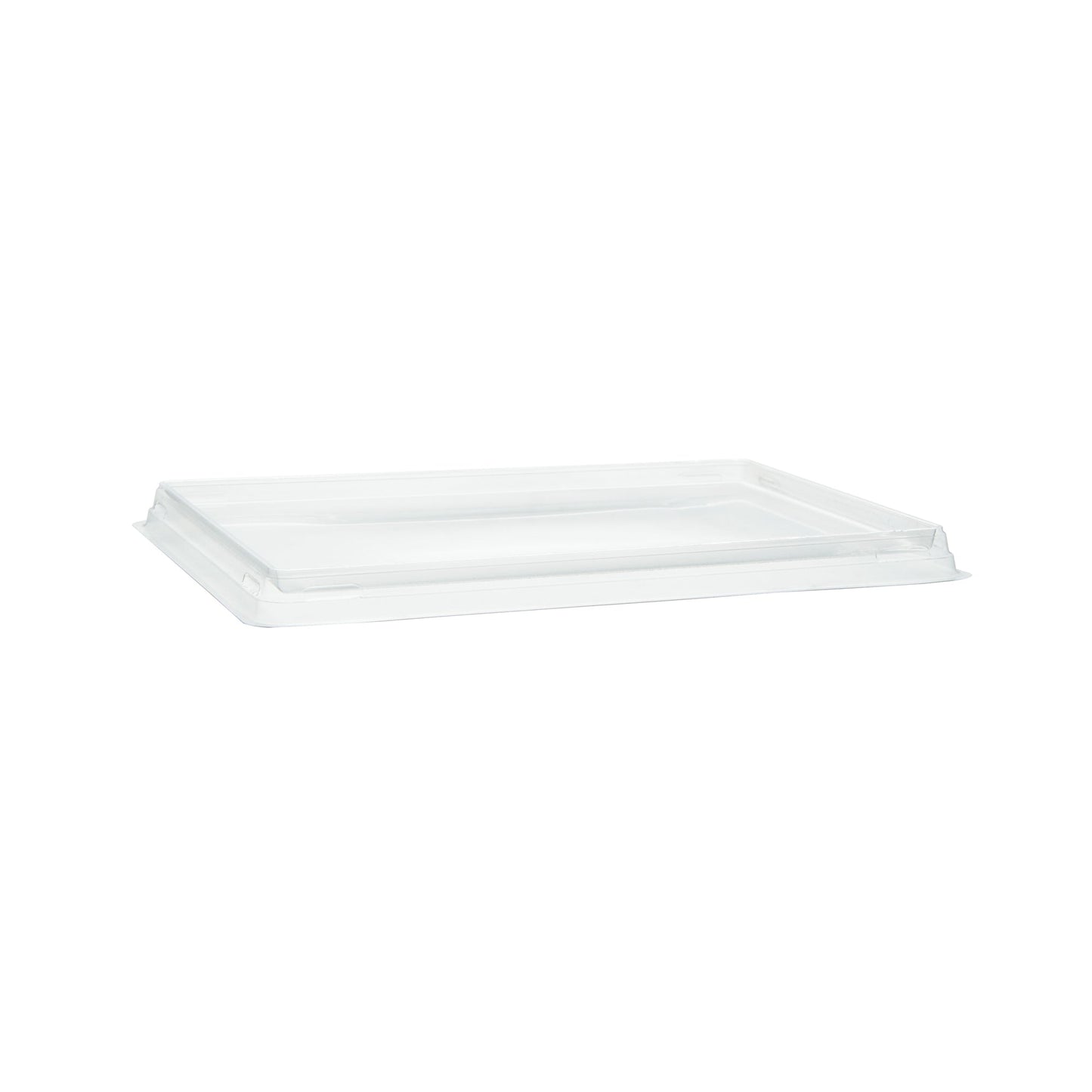 Cafe Vision Rectangle Clear Plastic Lid - Fits Medium Click Lock Container - 50 count box