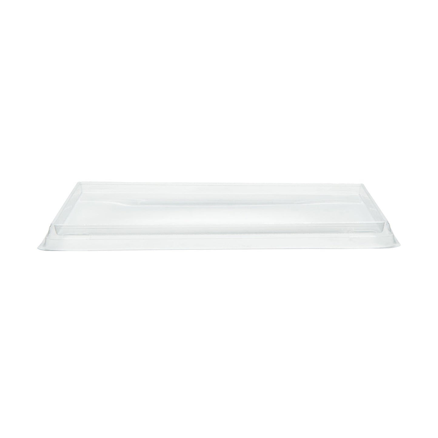 Cafe Vision Rectangle Clear Plastic Lid - Fits Medium Click Lock Container - 200 count box