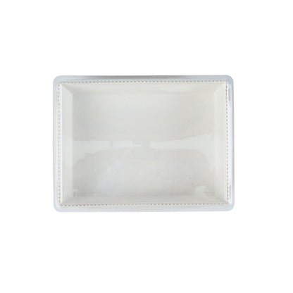 Cafe Vision Rectangle Clear Plastic Lid - Fits Medium Click Lock Container - 200 count box