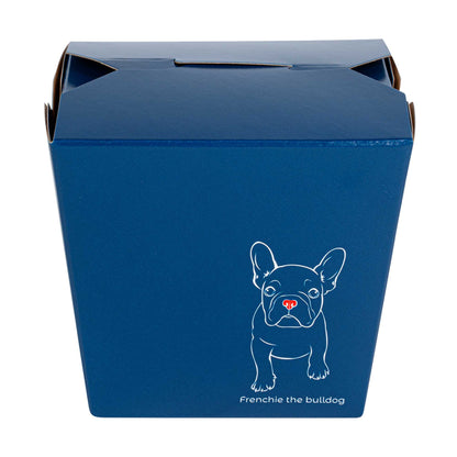 Bio Tek 16 oz Square Frenchie Paper Noodle Take Out Container - 3 1/2" x 3" x 3 1/4" - 200 count box