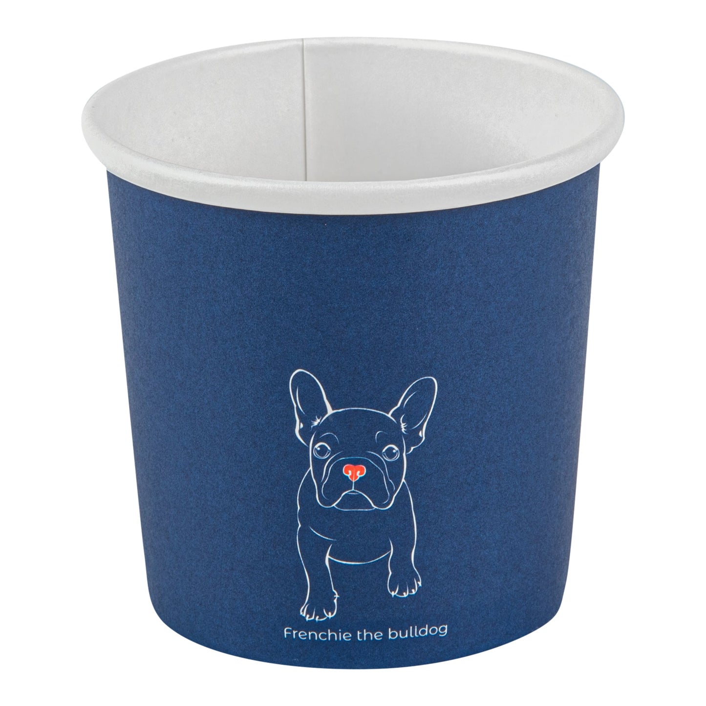 Bio Tek 12 oz Round Frenchie Paper Soup Container - 3 1/2" x 3 1/2" x 3 1/2" - 25 count box