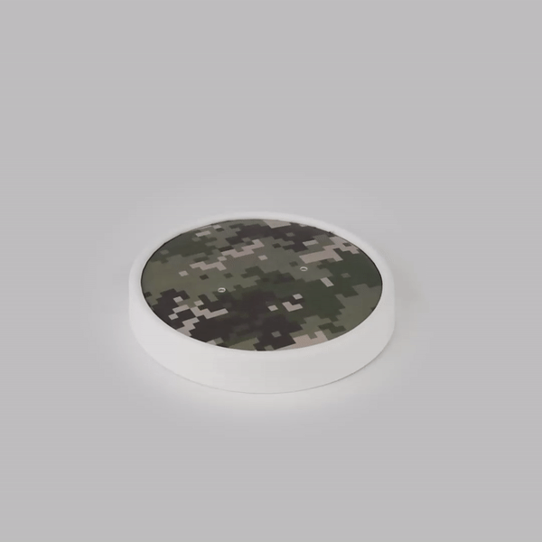Bio Tek Round Camouflage Paper Soup Container Lid - Fits 12 oz - 25 count box