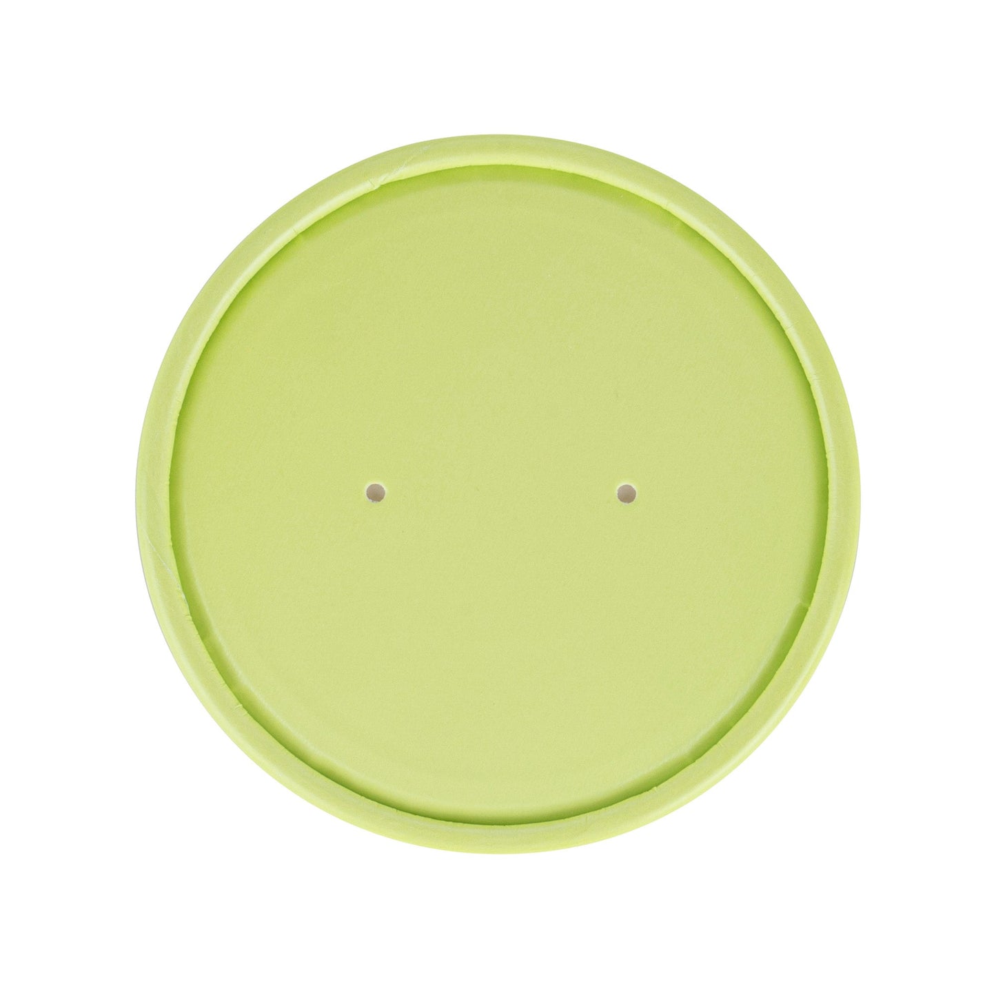 Bio Tek Round Eco Green Paper Soup Container Lid - Fits 12 oz - 200 count box