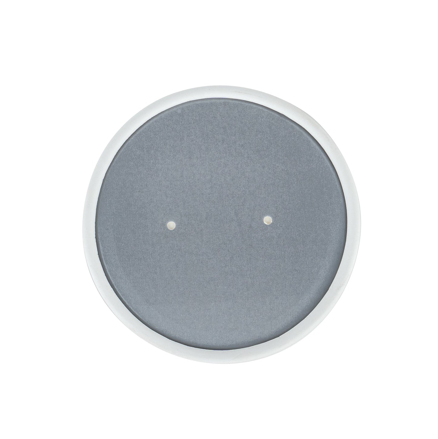 Bio Tek Round Gray Soup Container Lid - White Rim, Fits 12 oz - 200 count box