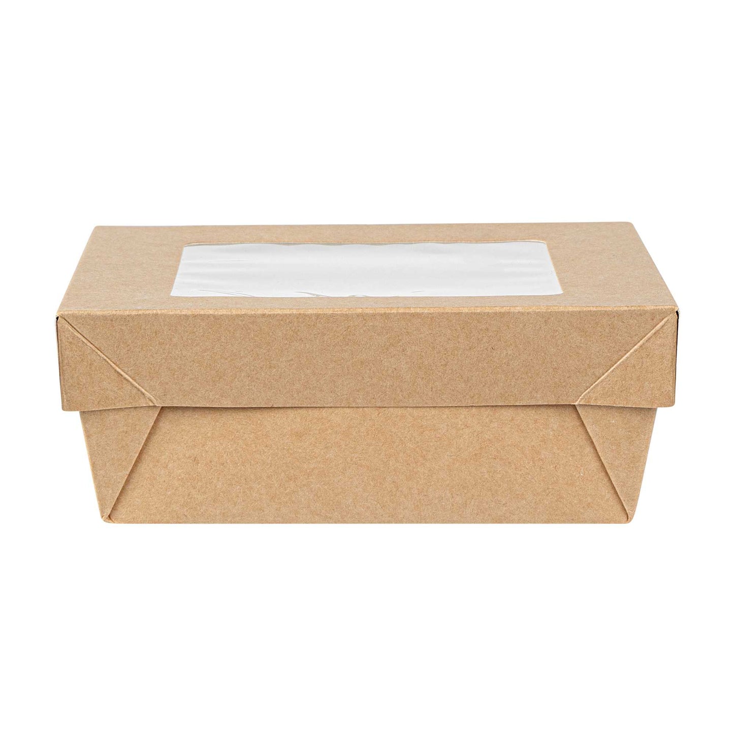 Cafe Vision 27 oz Square Kraft Paper Medium Take Out Container - 5 1/4" x 5 1/4" x 2" - 200 count box