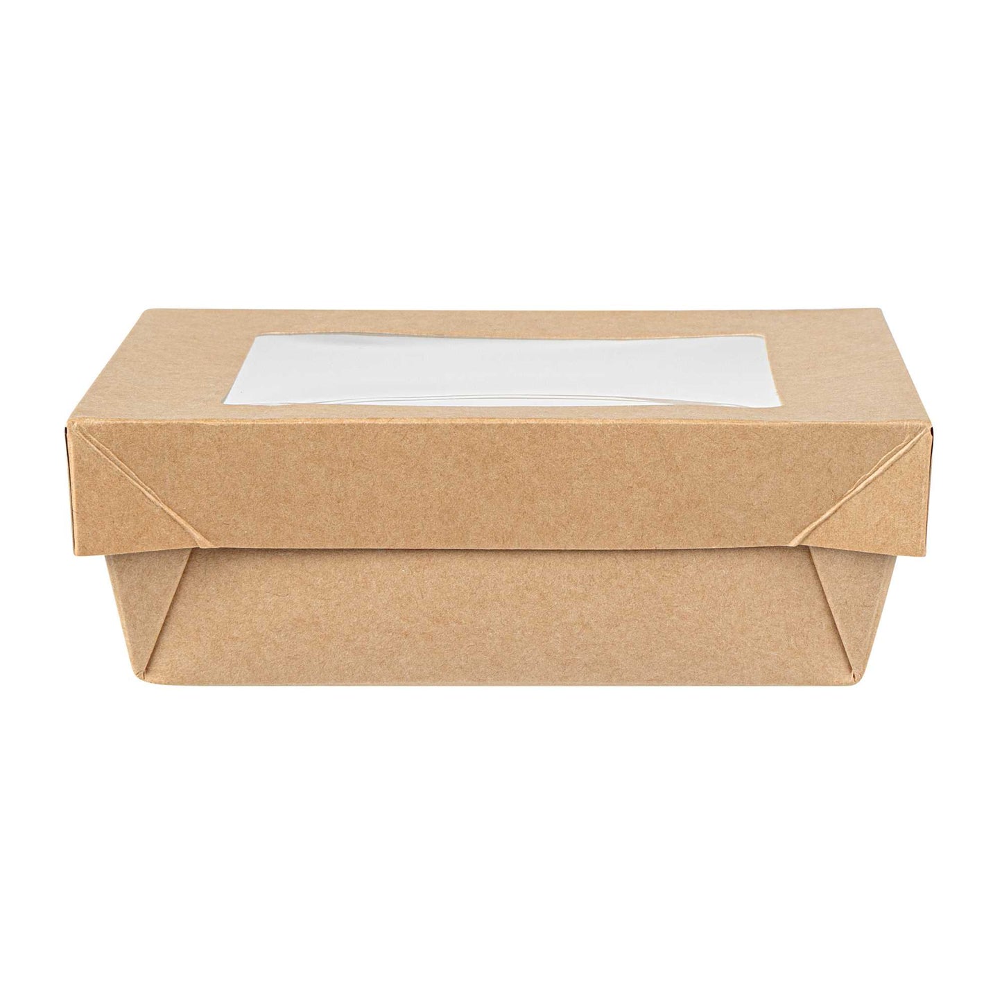 Cafe Vision 34 oz Square Kraft Paper Large Take Out Container - 6" x 6" x 2" - 200 count box