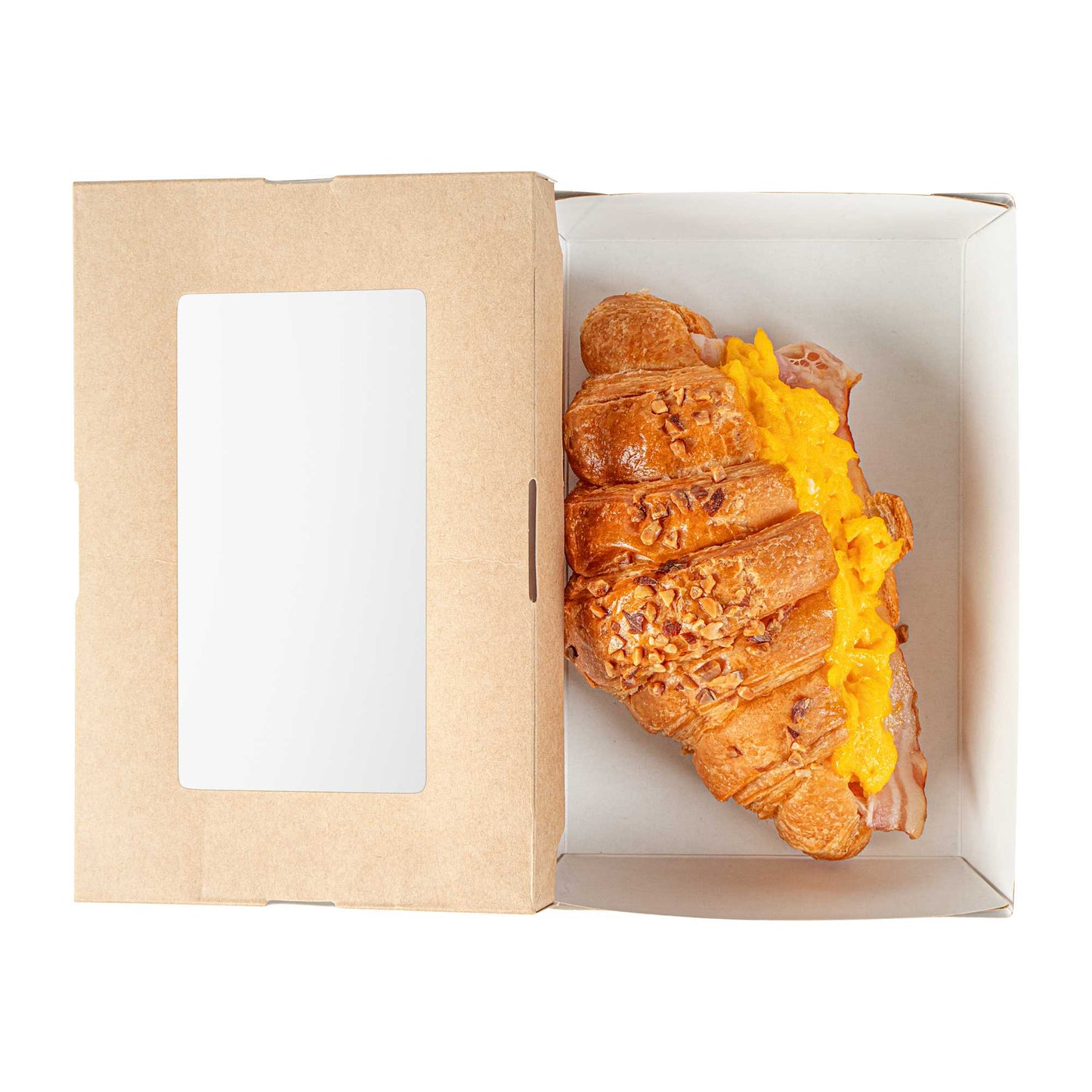 Cafe Vision 28 oz Rectangle Kraft Paper Small Take Out Container - 7 1/2" x 5" x 1 1/2" - 25 count box
