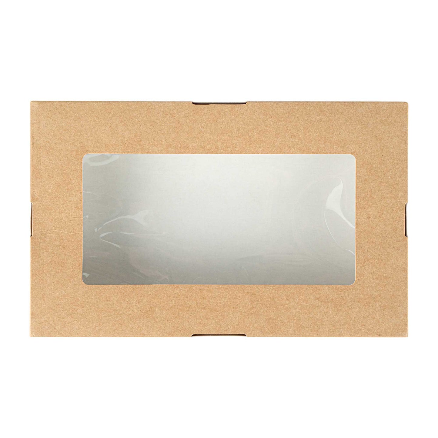 Cafe Vision 28 oz Rectangle Kraft Paper Small Take Out Container - 7 1/2" x 5" x 1 1/2" - 25 count box