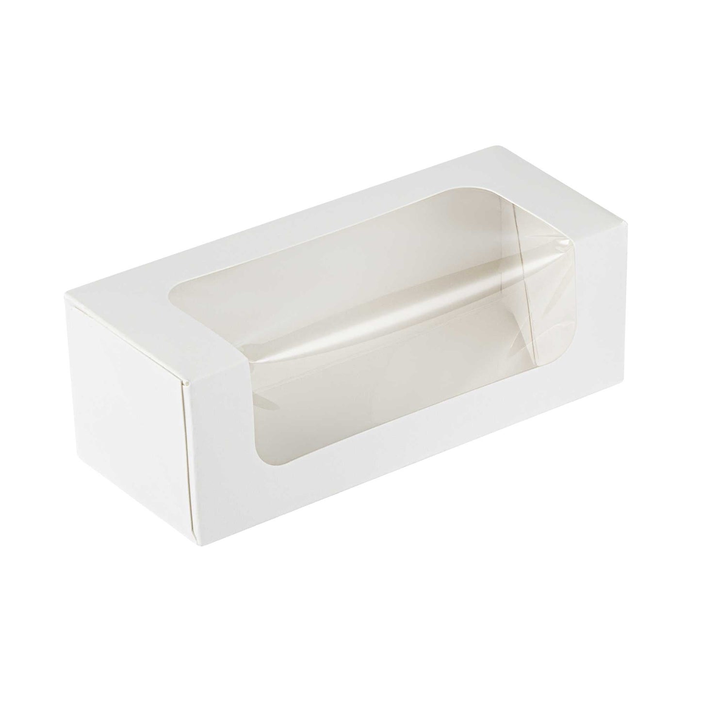 Cafe Vision 13 oz Rectangle White Paper Small Take Out Container - 6" x 2 1/2" x 2" - 200 count box