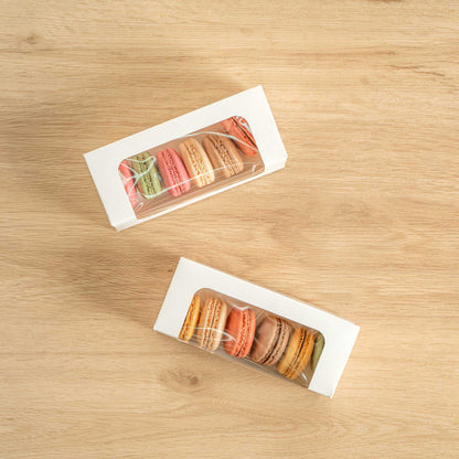 Cafe Vision 13 oz Rectangle White Paper Small Take Out Container - 6" x 2 1/2" x 2" - 200 count box