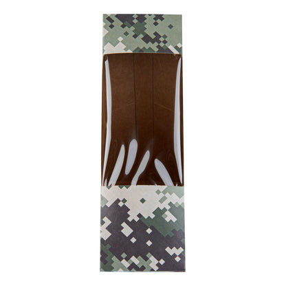 Cafe Vision Triangle Camouflage Paper Small Sandwich Box - 4 3/4" x 4 3/4" x 2" - 200 count box