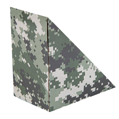 Cafe Vision Triangle Camouflage Paper Medium Sandwich Box - 4 3/4" x 4 3/4" x 2 3/4" - 200 count box