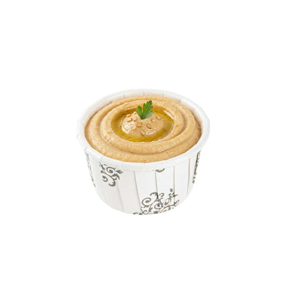 Panificio 1 oz Round Vintage Floral Paper Small Baking Cup - Pleated - 2" x 2" x 1 1/4" - 200 count box