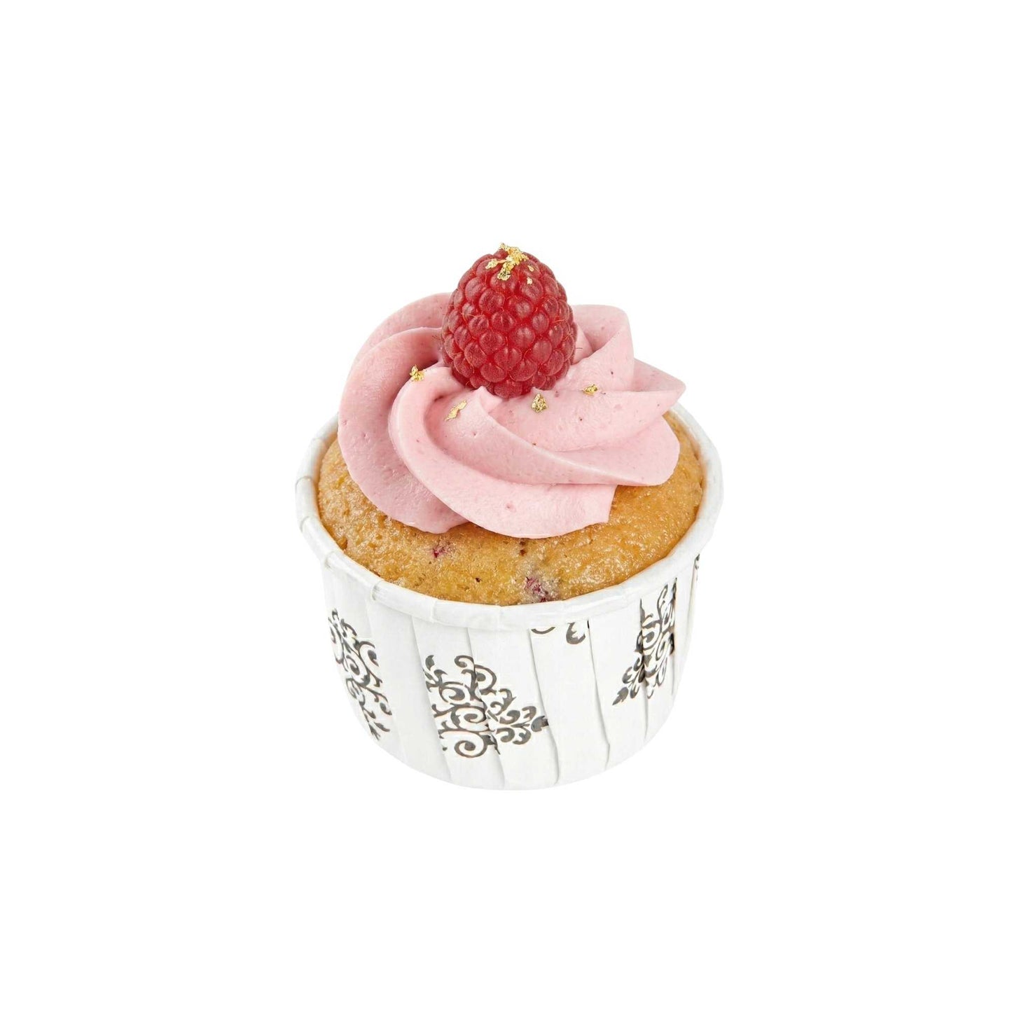 Panificio 2 oz Round Vintage Floral Paper Medium Baking Cup - Pleated - 2 1/4" x 2 1/4" x 1 1/2" - 200 count box