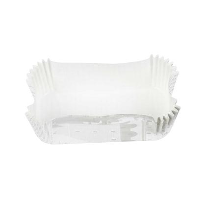 Panificio 5 oz Elliptical Newsprint Paper Large Baking Cup - Ridged - 4 1/2" x 2 1/2" x 1 1/4" - 200 count box