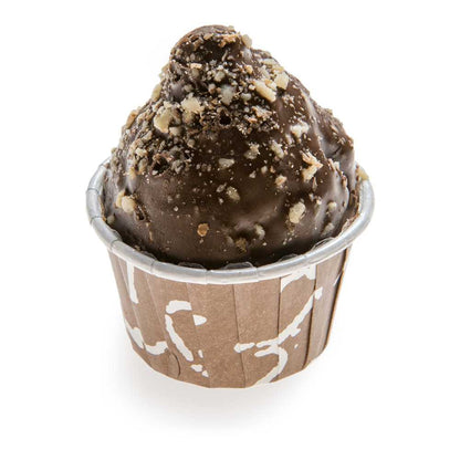 Panificio 2 oz Round Chocolate Wisp Paper Medium Baking Cup - Pleated - 2 1/4" x 2 1/4" x 1 1/2" - 200 count box