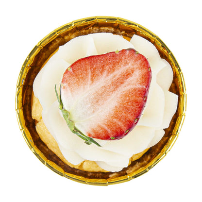 Panificio 5.5 oz Round Rose Gold Paper Large Baking Cup - Pleated - 3" x 3" x 1 1/2" - 200 count box