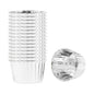 Panificio 3 oz Round Metallic Silver Paper Small Baking Cup - Pleated - 2 1/2" x 2 1/2" x 1 1/2" - 200 count box