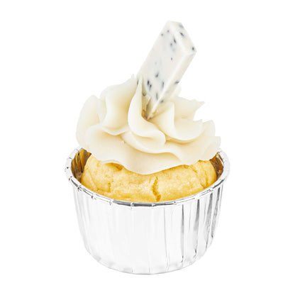 Panificio 3 oz Round Metallic Silver Paper Small Baking Cup - Pleated - 2 1/2" x 2 1/2" x 1 1/2" - 200 count box