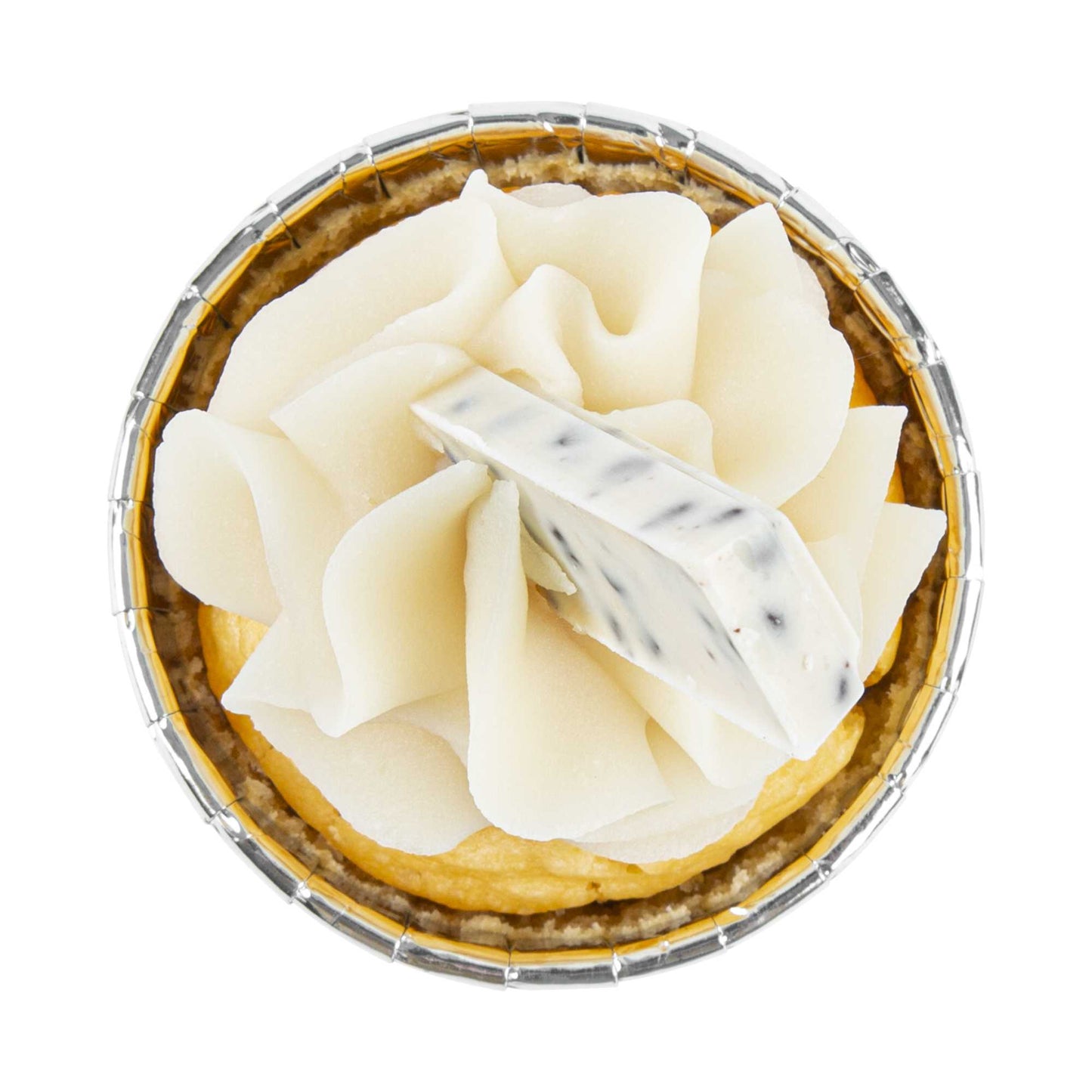 Panificio 3 oz Round Metallic Silver Paper Small Baking Cup - Pleated - 2 1/2" x 2 1/2" x 1 1/2" - 200 count box