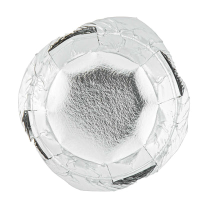 Panificio 4 oz Tulip Metallic Silver Paper Regular Baking Cup - 2 1/4" x 2 1/4" x 1 1/2" - 200 count box