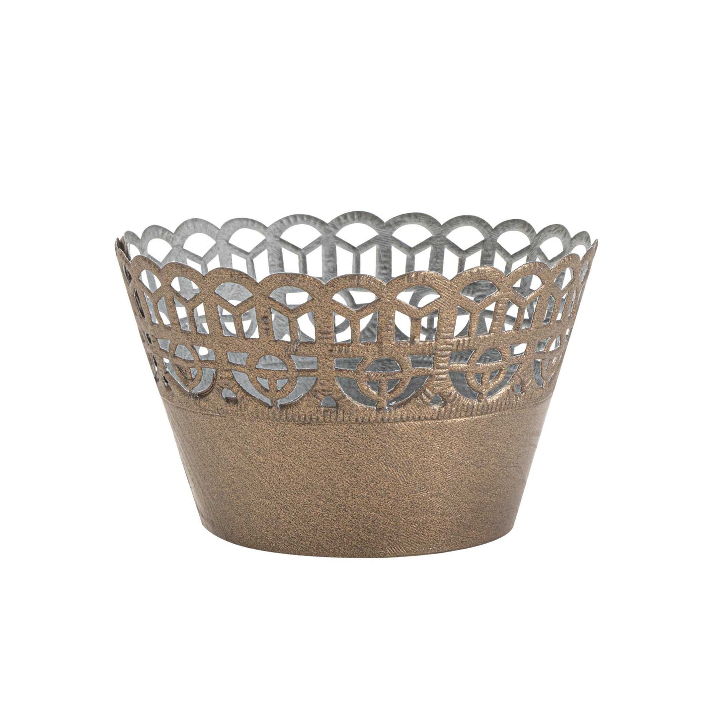 Bellissimo Round Cocoa Brown Paper Cupcake Wrap - 2 1/4" x 2 1/4" x 2" - 200 count box