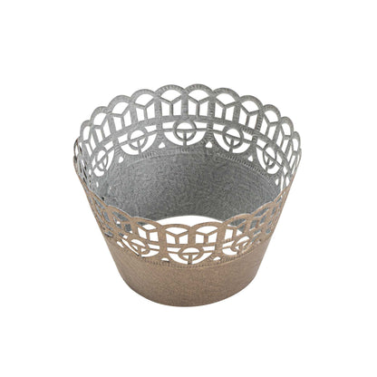 Bellissimo Round Cocoa Brown Paper Cupcake Wrap - 2 1/4" x 2 1/4" x 2" - 200 count box
