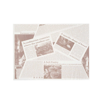 Gastronomia Newsprint Paper Food Wrap and Basket Liner - Greaseproof - 15" x 11" - 200 count box