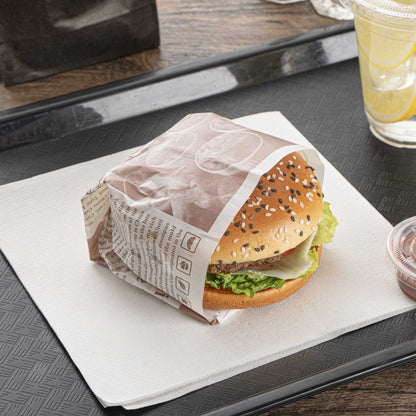 Gastronomia Newsprint Paper Food Wrap and Basket Liner - Greaseproof - 15" x 11" - 200 count box