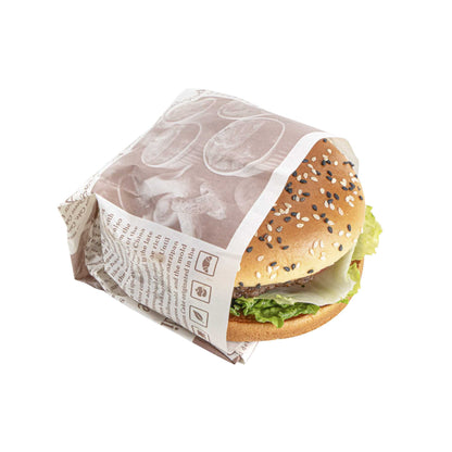 Gastronomia Newsprint Paper Food Wrap and Basket Liner - Greaseproof - 15" x 11" - 200 count box