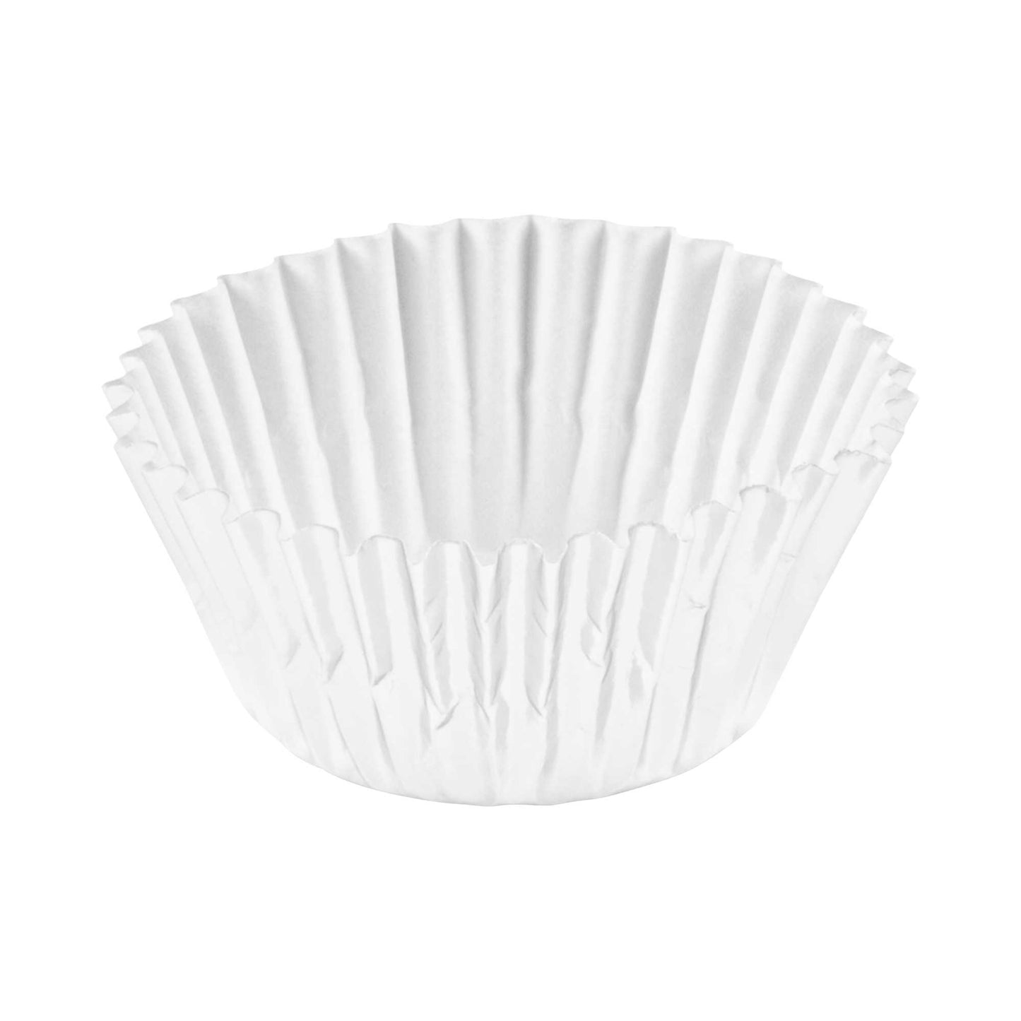Panificio 0.4 oz Round Metallic Silver Paper Baking Cup - Foil-Coated - 1 1/4" x 1 1/4" x 3/4" - 200 count box