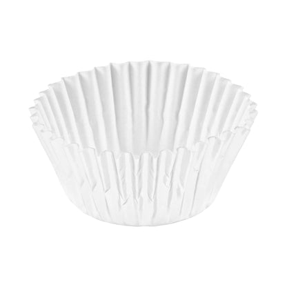 Panificio 0.4 oz Round Metallic Silver Paper Baking Cup - Foil-Coated - 1 1/4" x 1 1/4" x 3/4" - 200 count box