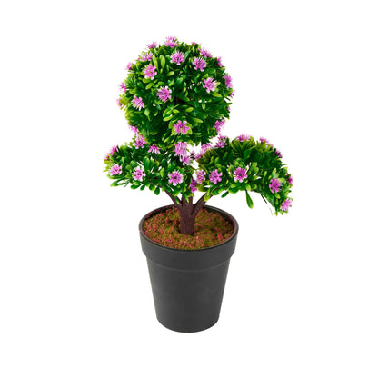 Fiore Purple Plastic Mini Crape Myrtle in Plastic Pot - 7 1/2" x 4" x 11" - 1 count box
