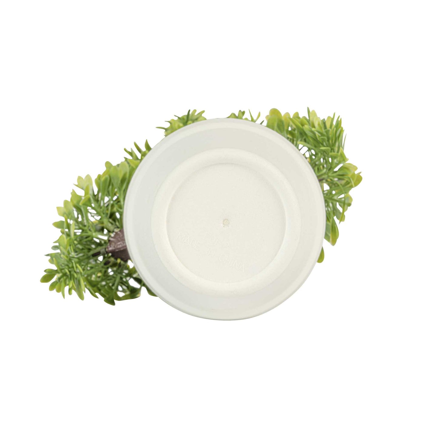 Fiore Green Plastic Petite Green Tree in Plastic Pot - 7" x 4" x 11" - 1 count box