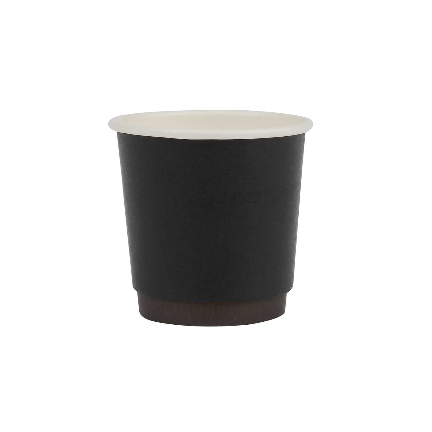 Restpresso 4 oz Black Paper Coffee Cup - Double Wall - 2 1/2" x 2 1/2" x 2 1/4" - 500 count box