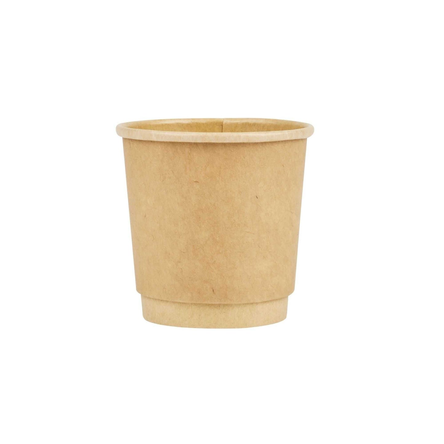 Restpresso 4 oz Kraft Paper Coffee Cup - Double Wall - 2 1/2" x 2 1/2" x 2 1/4" - 25 count box