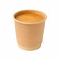Restpresso 4 oz Kraft Paper Coffee Cup - Double Wall - 2 1/2" x 2 1/2" x 2 1/4" - 25 count box