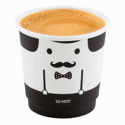 Restpresso 4 oz Monsieur Paper Coffee Cup - Double Wall - 2 1/2" x 2 1/2" x 2 1/4" - 25 count box