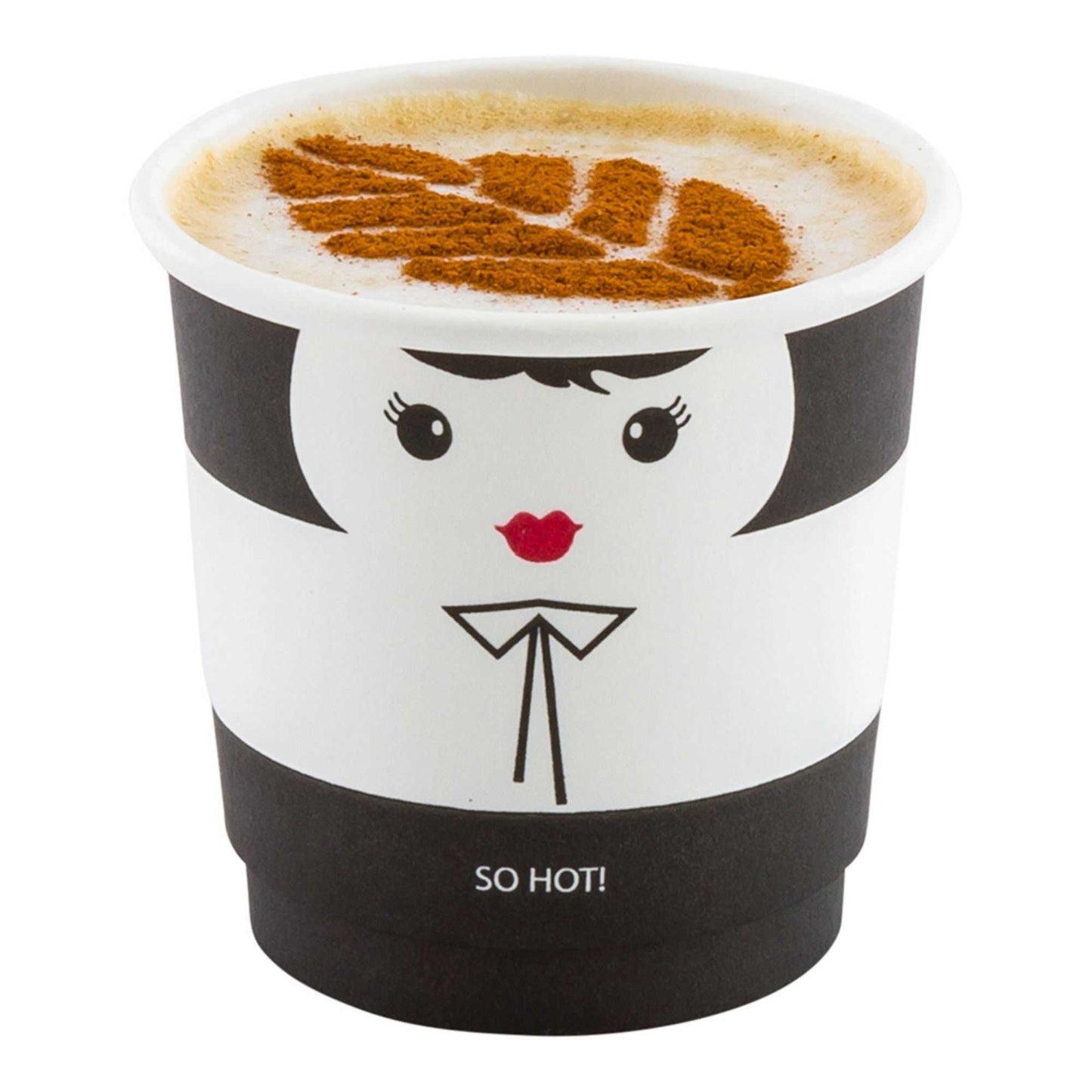 Restpresso 4 oz Madame Paper Coffee Cup - Double Wall - 2 1/2" x 2 1/2" x 2 1/4" - 500 count box