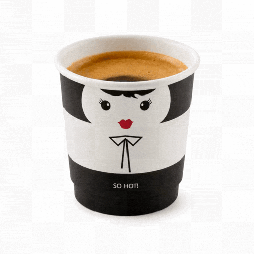 Restpresso 4 oz Madame Paper Coffee Cup - Double Wall - 2 1/2" x 2 1/2" x 2 1/4" - 500 count box